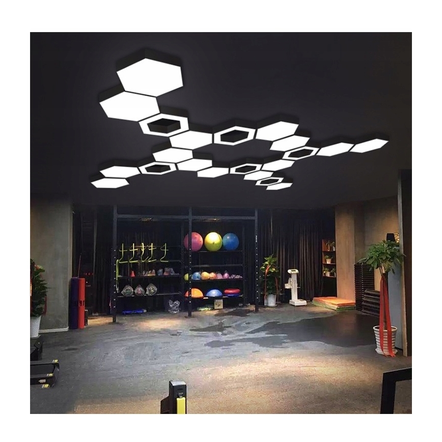 Suspension LED sur câble LED/20W/230V noir