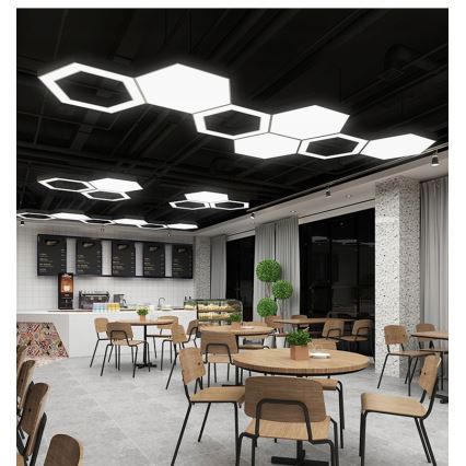 Suspension LED sur câble LED/20W/230V noir