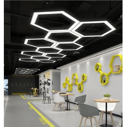 Suspension LED sur câble LED/20W/230V noir