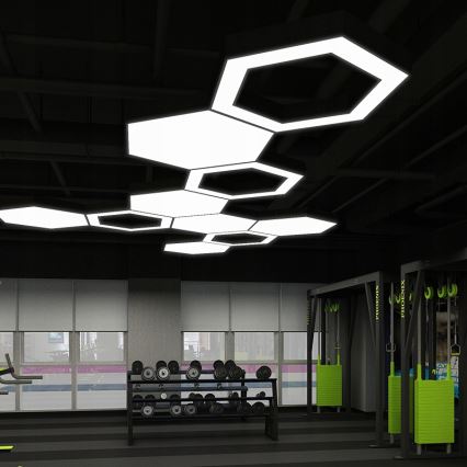 Suspension LED sur câble LED/20W/230V noir