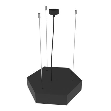 Suspension LED sur câble LED/20W/230V noir