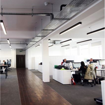 Suspension LED sur câble LED/44W/230V 4000K 120 cm noire