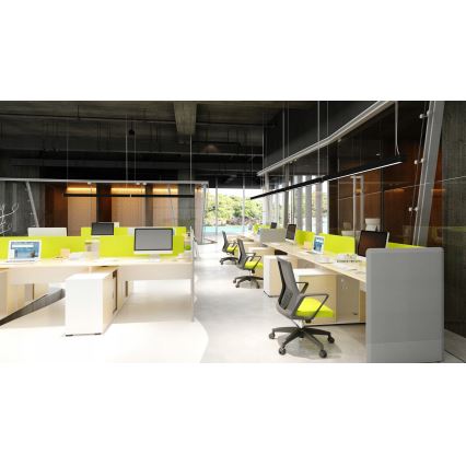 Suspension LED sur câble LED/44W/230V 4000K 120 cm noire