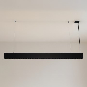 Suspension LED sur câble LED/55W/230V 3000/4000/6500K 120 cm noire