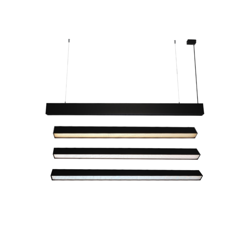 Suspension LED sur câble LED/55W/230V 3000/4000/6500K 120 cm noire