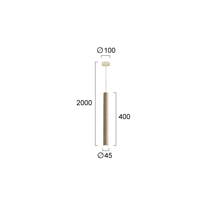 Suspension LED sur câble LEONARD LED/7W/230V beige