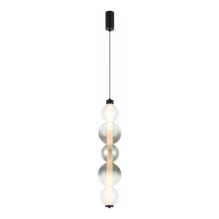 Suspension LED sur câble LUMMI LED/19W/230V noir/fumé