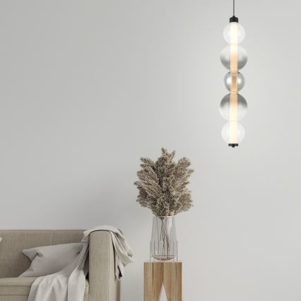 Suspension LED sur câble LUMMI LED/19W/230V noir/fumé