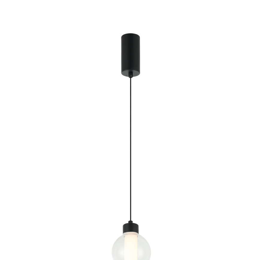 Suspension LED sur câble LUMMI LED/19W/230V noir/fumé
