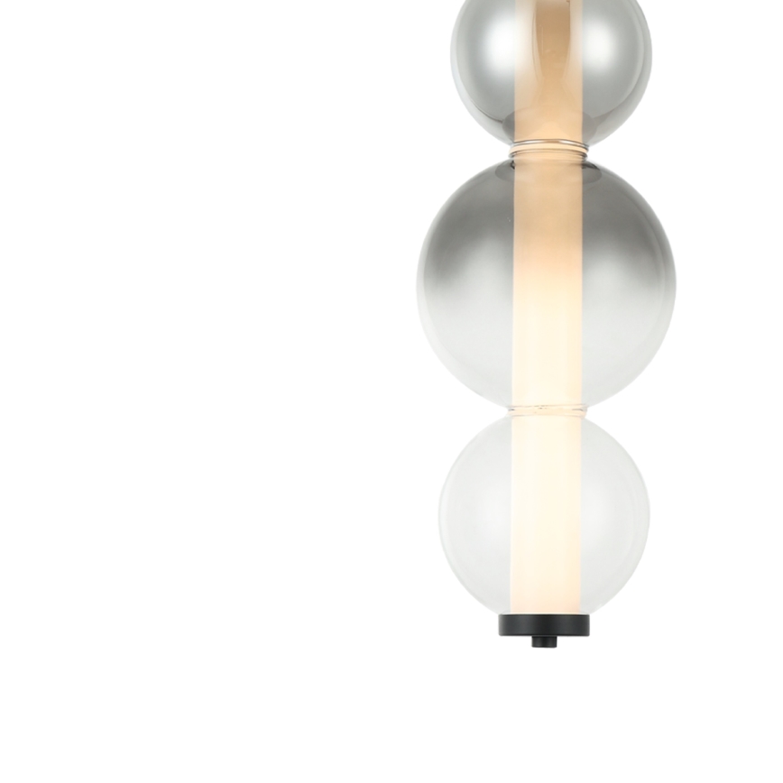 Suspension LED sur câble LUMMI LED/19W/230V noir/fumé