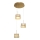 Suspension LED sur câble LUXE LED/34W/230V laiton