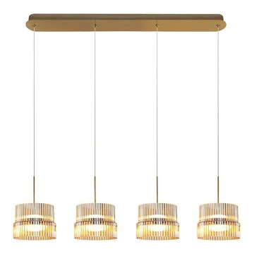 Suspension LED sur câble LUXE LED/46W/230V, laiton