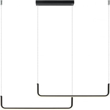 Suspension LED sur câble MALAWI 2xLED/20W/230V 3000/4000/6000K noire