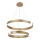 Suspension LED sur câble MARLEN LED/84W/230V dorée