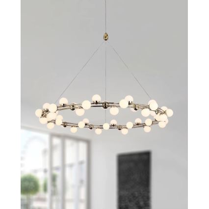 Suspension LED sur câble MARS LED/50W/230V 3000K dorée