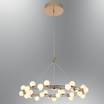 Suspension LED sur câble MARS LED/50W/230V 3000K dorée