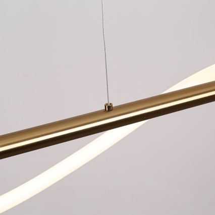 Suspension LED sur câble MELECA LED/24W/230V 3000/4000/6000K 100 cm dorée