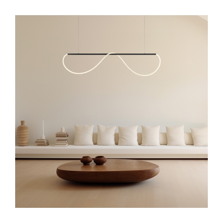 Suspension LED sur câble MELECA LED/36W/230V 3000/4000/6000K 160 cm noir