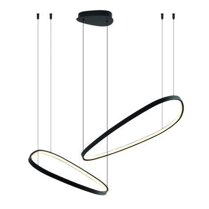Suspension LED sur câble MICHELLE, 48 W, 230 V, 4000 K, noire