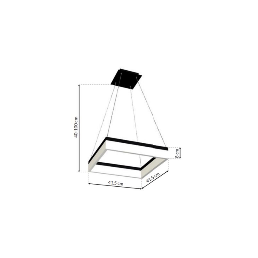 Suspension LED sur câble NERO LED/32W/230V
