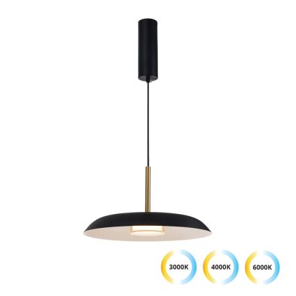 Suspension LED sur câble NUDO LED/11W/230V 3000/4000/6000K noire