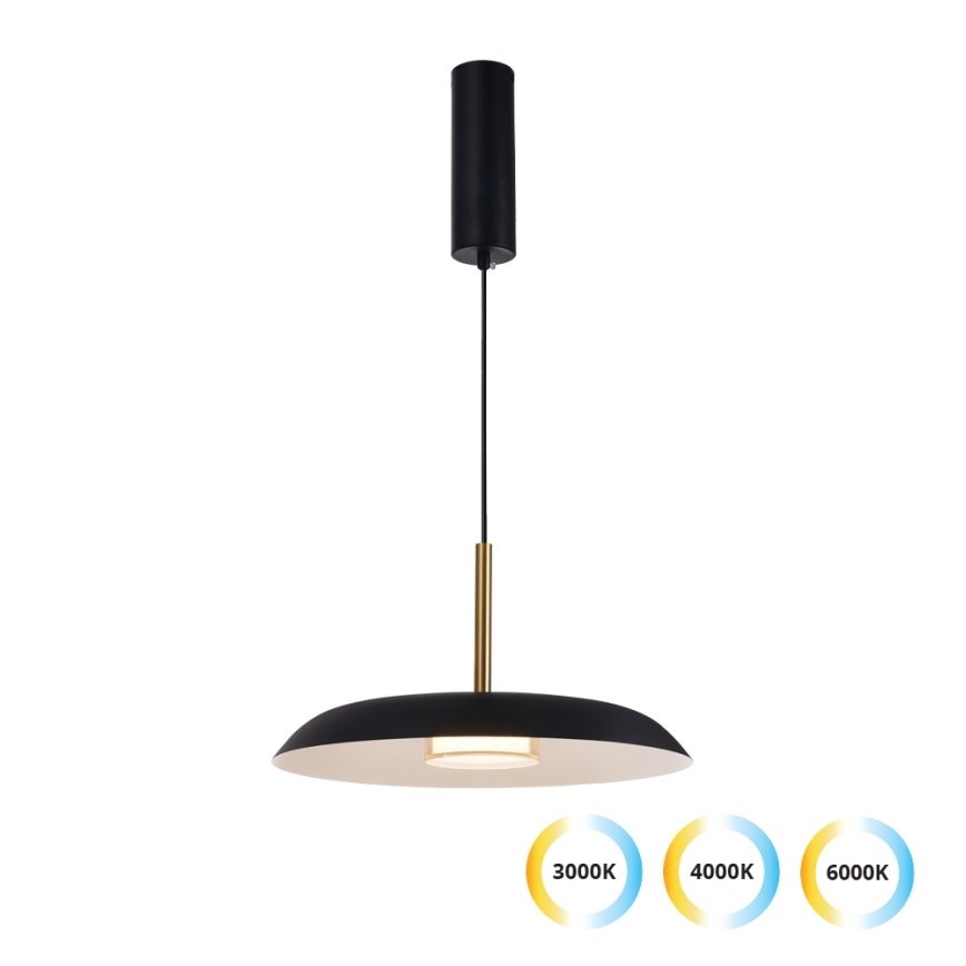 Suspension LED sur câble NUDO LED/11W/230V 3000/4000/6000K noire