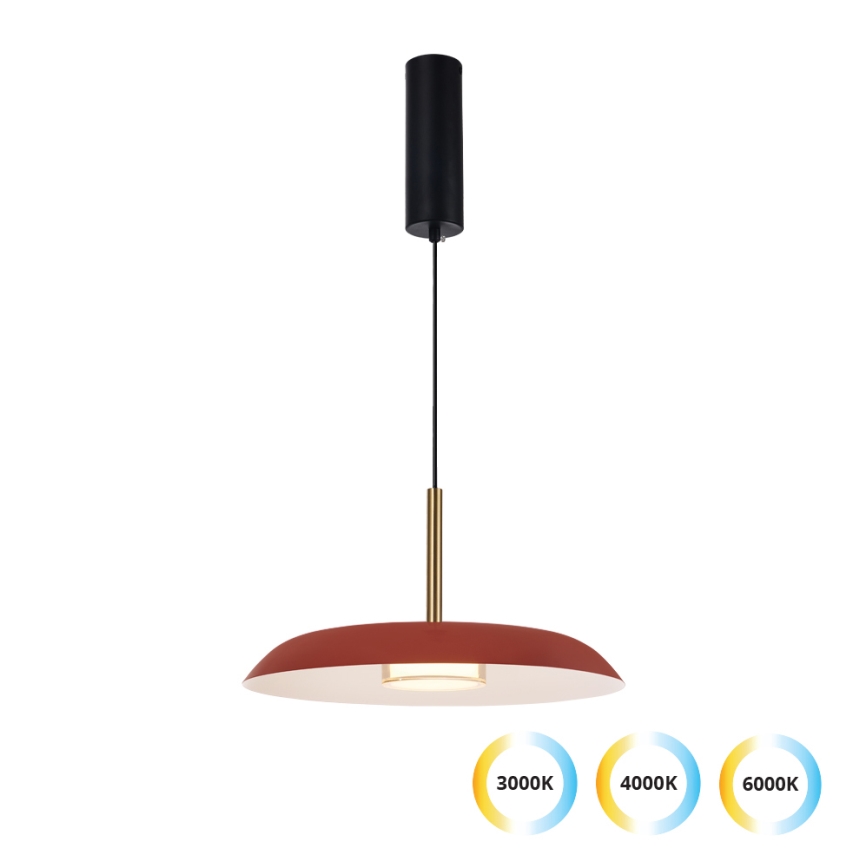 Suspension LED sur câble NUDO LED/11W/230V 3000/4000/6000K rouge