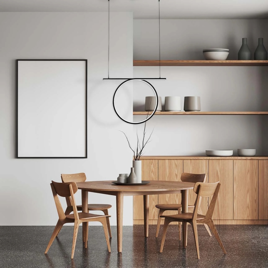 Suspension LED sur câble ODETTA LED/30W/230V 4000K noire