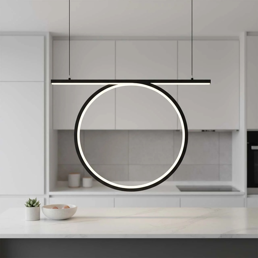 Suspension LED sur câble ODETTA LED/30W/230V 4000K noire