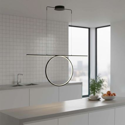 Suspension LED sur câble ODETTA LED/42W/230V 4000K noire