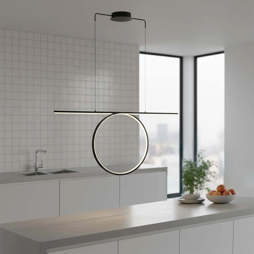 Suspension LED sur câble ODETTA LED/42W/230V 4000K noire