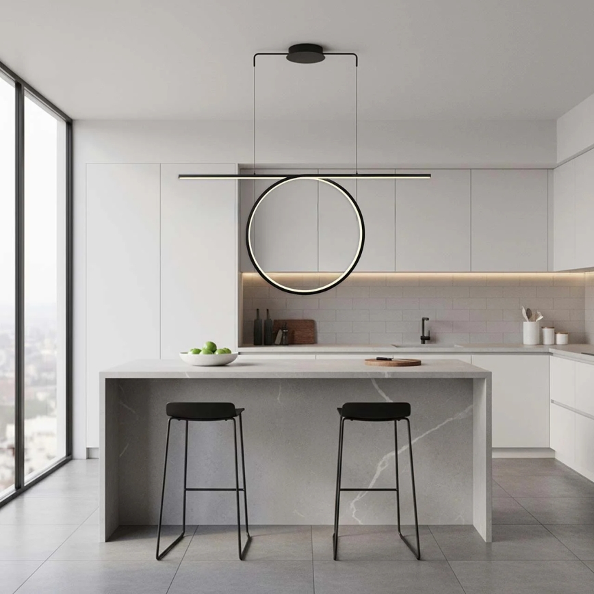 Suspension LED sur câble ODETTA LED/42W/230V 4000K noire