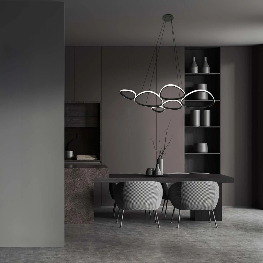 Suspension LED sur câble PETRA LED/58W/230V 4000K noir