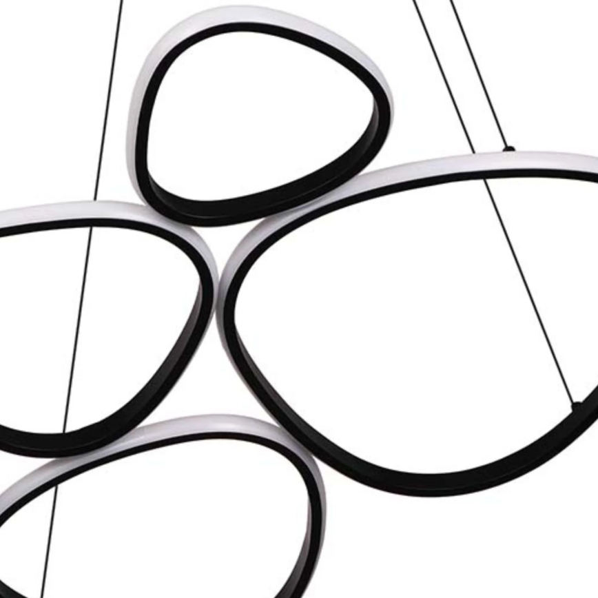 Suspension LED sur câble PETRA LED/58W/230V 4000K noir