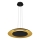 Suspension LED sur câble PIATTINO, 30W, 230V, 2700/3200/4000K, Ø 40 cm, noir/doré