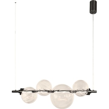 Suspension LED sur câble PLAYA LED/12W/230V, noir