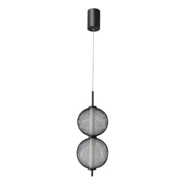 Suspension LED sur câble PUMA LED/10W/230V Ø 14 cm noire