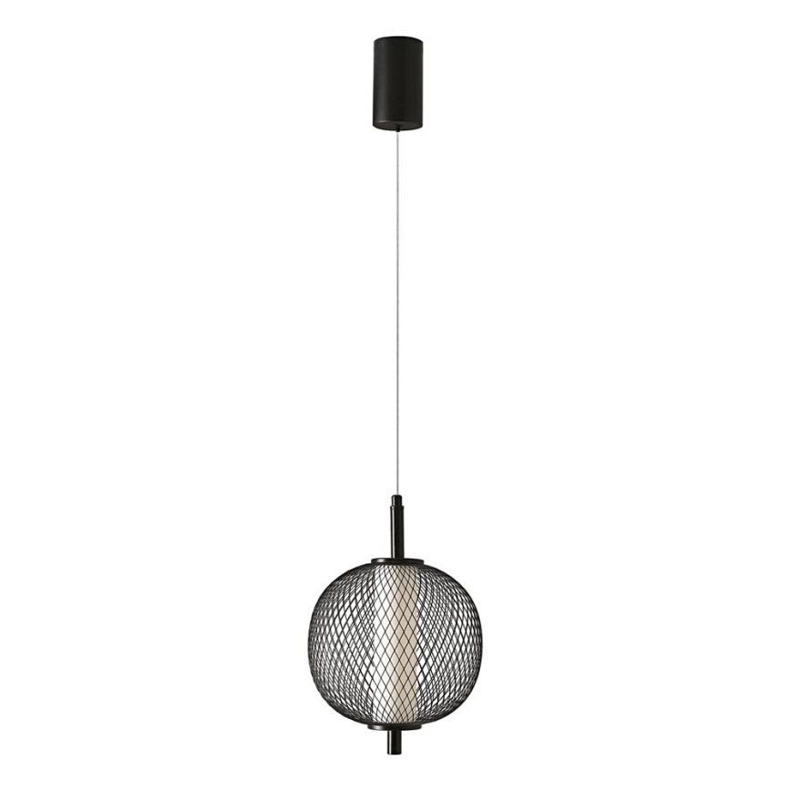 Suspension LED sur câble PUMA LED/10W/230V Ø 20 cm, noire