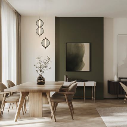 Suspension LED sur câble PUMA LED/10W/230V Ø 20 cm, noire