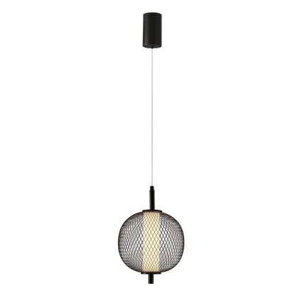 Suspension LED sur câble PUMA LED/10W/230V Ø 20 cm, noire
