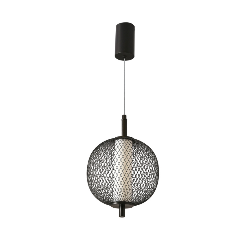 Suspension LED sur câble PUMA LED/10W/230V Ø 20 cm, noire