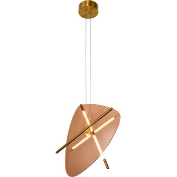 Suspension LED sur câble RELAX LED/15W/230V doré/brun fumé