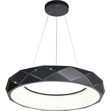 Suspension LED sur câble REUS LED/36W/230V 4000K Ø 61 cm noire