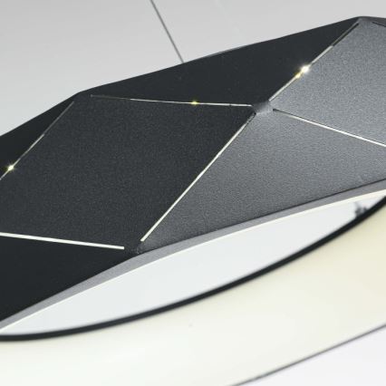 Suspension LED sur câble REUS LED/36W/230V 4000K Ø 61 cm noire