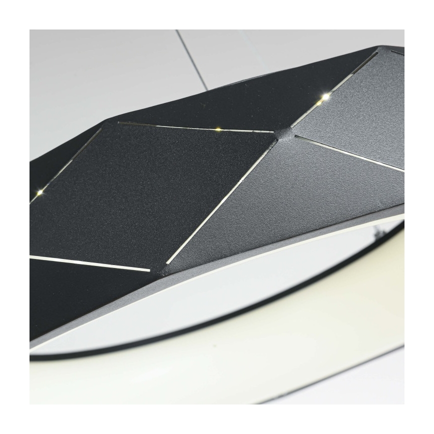 Suspension LED sur câble REUS LED/36W/230V 4000K Ø 61 cm noire