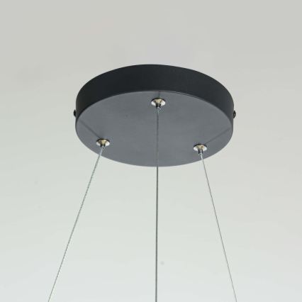 Suspension LED sur câble REUS LED/36W/230V 4000K Ø 61 cm noire