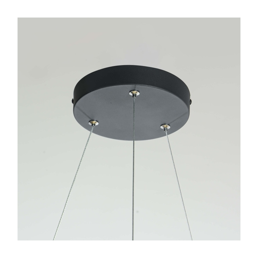 Suspension LED sur câble REUS LED/36W/230V 4000K Ø 61 cm noire