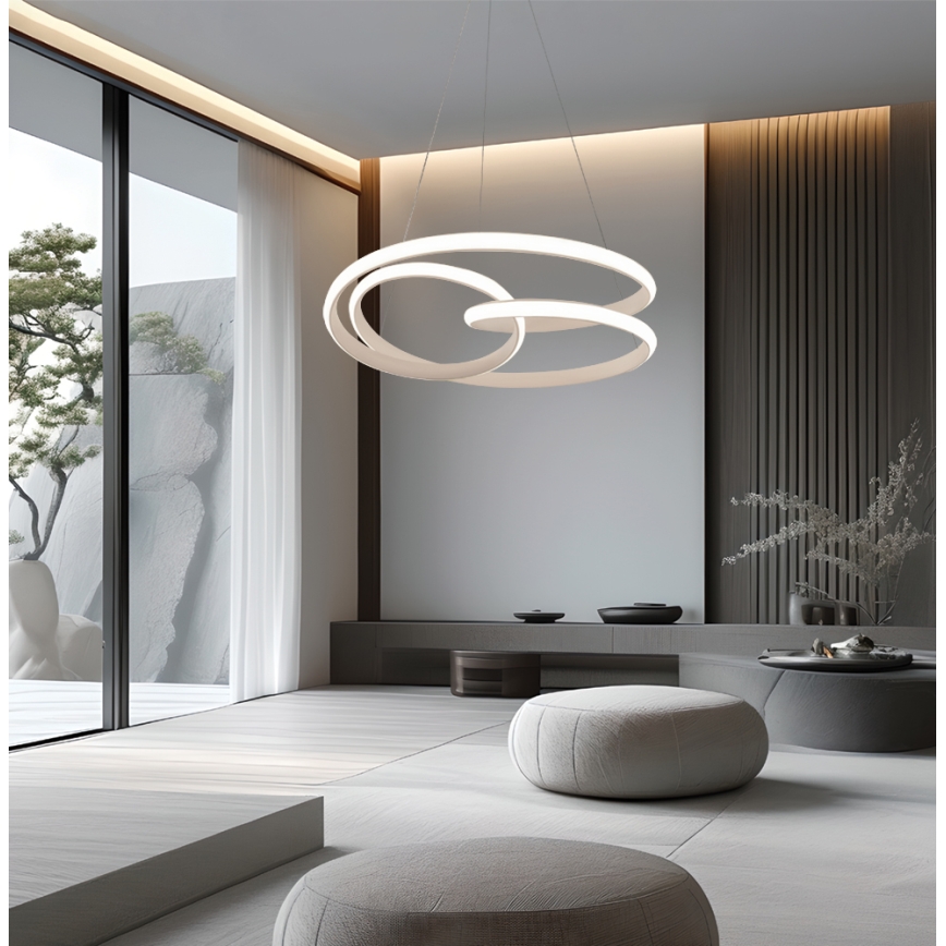Suspension LED sur câble RIBBON LED/42W/230V beige