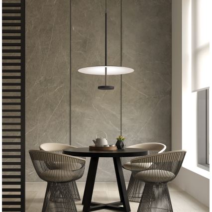 Suspension LED sur câble ROSS LED/13W/230V noir/blanc