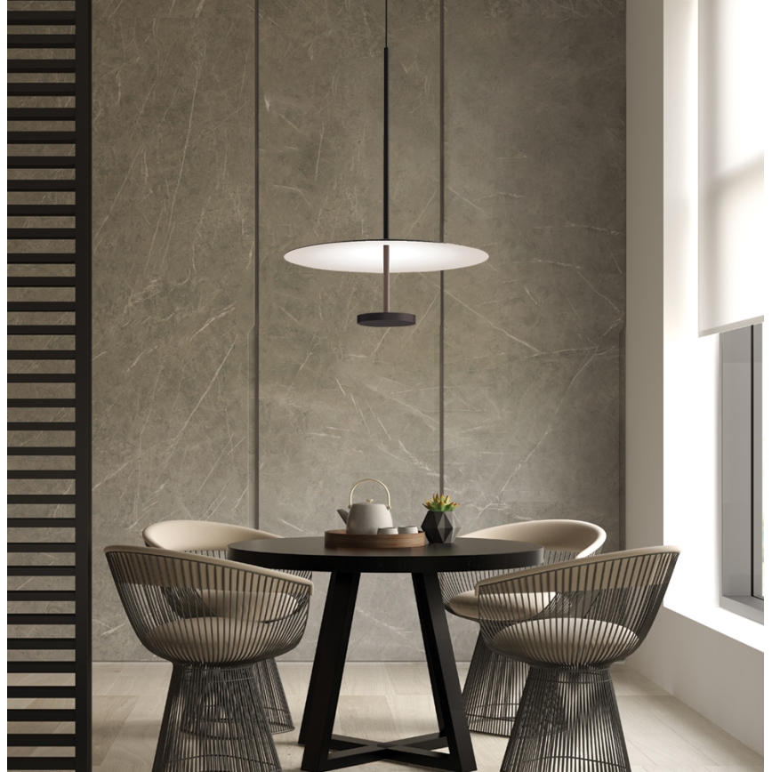Suspension LED sur câble ROSS LED/13W/230V noir/blanc